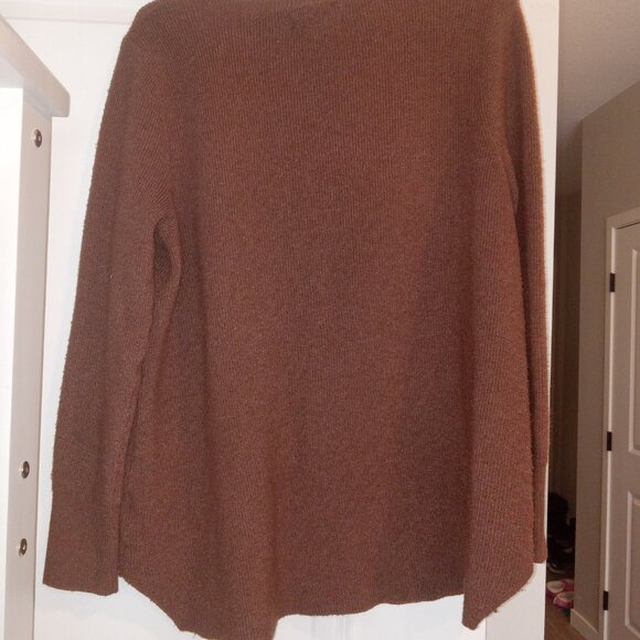 GREAT DARK BROWN SOFT TUNIC SWEATER - Picture 5 of 5